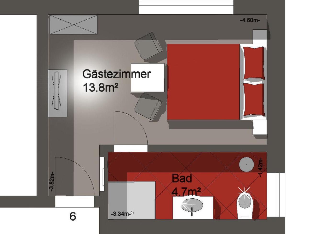 Pension Ruessel-Pub Sangerhausen Chambre photo